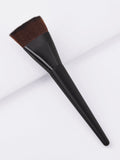 Single Black Multi-Purpose Powder Blush Foundation Brush Large Size for Face Application Compatible with Concealer Shaving Brush