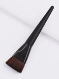 Single Black Multi-Purpose Powder Blush Foundation Brush Large Size for Face Application Compatible with Concealer Shaving Brush