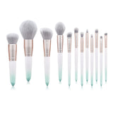12pcs Makeup Brush Travel Set Oem Makeup Brush Sets Makeup Brush Green