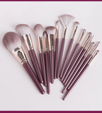 Beauty Tools Makeup Brush Set with Wooden Handle Includes Foundation Eye Shadow Lip Brush for Face Powder Paint Application