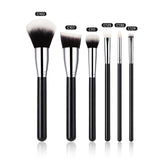 40-piece hot-selling makeup brush set, black and silver, animal hair, foundation brush, eyeshadow brush, full set of brushes, foundation liquid