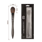 20-Piece Super Badger Hair Angular Blush Face Brush Set with Wood Handle