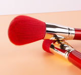 Private Label Red Handle Makeup Brush Set for Christmas Customizable Makeup Tool Kit