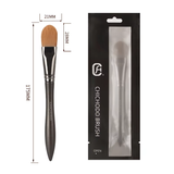 20-Piece Super Badger Hair Angular Blush Face Brush Set with Wood Handle