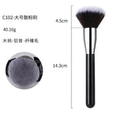 40-piece hot-selling makeup brush set, black and silver, animal hair, foundation brush, eyeshadow brush, full set of brushes, foundation liquid
