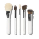 White Wood Handle High End Makeup Brushes Full Set Face Brushes Bling Makeup Brushes with Makeup Bag