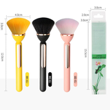 Suji Lian New Lotus Synthetic Hair Plastic Soft Angular Blush Makeup Brush for Face and Foundation