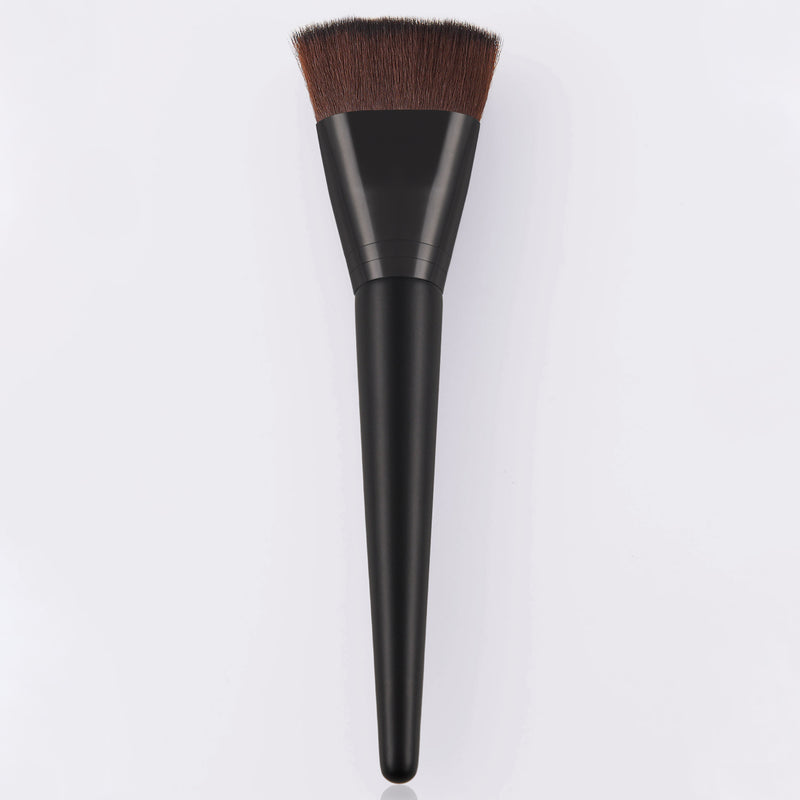 Single Black Multi-Purpose Powder Blush Foundation Brush Large Size for Face Application Compatible with Concealer Shaving Brush