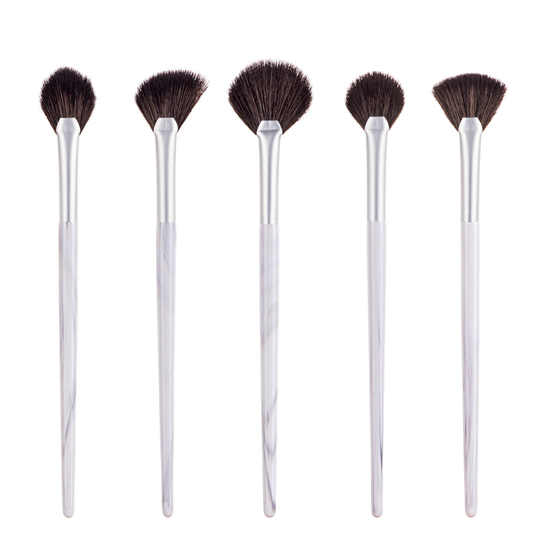 Single Brush Fan Marble Highlight Makeup Tools