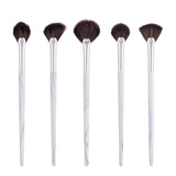 Single Brush Fan Marble Highlight Makeup Tools