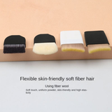 Single Portable Cangzhou Face Cosmetic Brush Powder Flat Head Month Toothbrush Ultra-thin Seamless Foundation Brush Mini