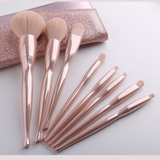 8 pieces Twisted Waist Cosmetic Brush Set Electroplating Soft Hair Powder Foundation Brush Beauty Tools for Makeup