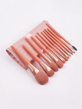 OEM Luxury Vegan Makeup Brush Set Custom Logo and Private Label with Customized Pink Color
