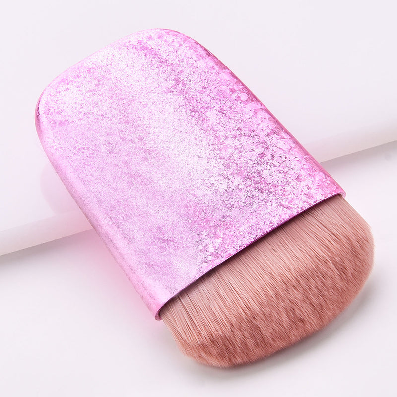Custom Label Big Vegan Makeup Brush Set Loose Powder Blush Kabuki Face Brush Factory Price