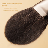 20-Piece Super Badger Hair Angular Blush Face Brush Set with Wood Handle