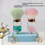 Large Transparent Single Nail Powder Dust Makeup Brush Loose Paint Beauty Tool with Mushroom Head for Face