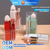 New Portable Mini Retractable 8-in-1 Makeup Brush Set 8pcs Face Eye Shadow and Blush Brushes