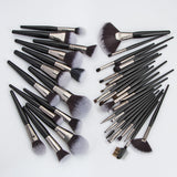 36 individual makeup brushes, high-quality large powder brushes, foundation brushes, eyeshadow brushes, fan-shaped, beauty products