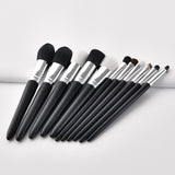 Factory Direct Custom Logo Makeup Brush Set 14pcs Eyebrow and Eye Powder Brushes Synthetic Goat Hair Material for Cosmetics
