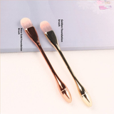 Small Waist Long Rod Foundation Makeup Brush Snake Flat Head Mask Single Pack Traceless and Powder-Eating Makeup Brush Set