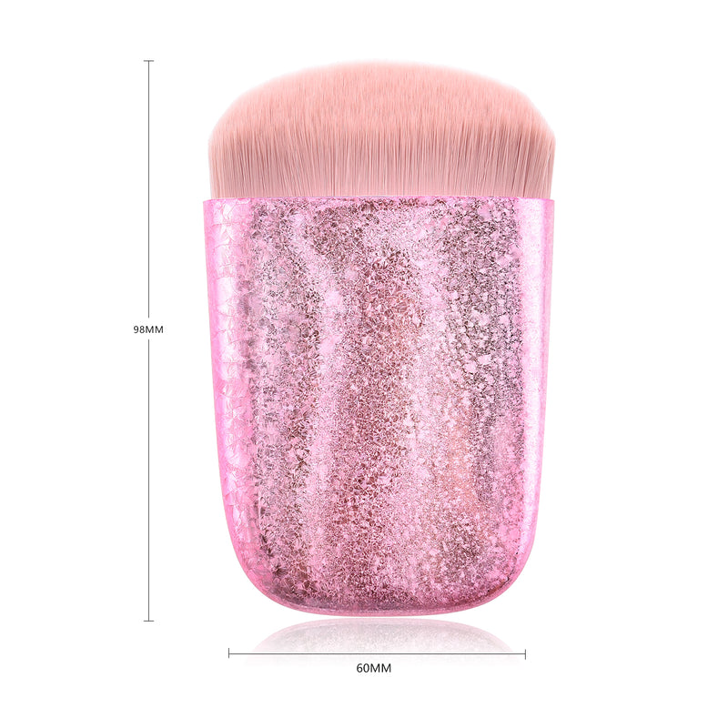 Custom Label Big Vegan Makeup Brush Set Loose Powder Blush Kabuki Face Brush Factory Price