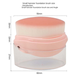 Suji Lian Little Hamster Mini Portable Cute Makeup Brush with Synthetic Hair Plastic Handle for Face Foundation Application