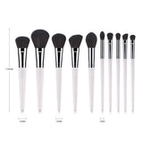 Hot Sale High Quality 10-Piece Makeup Brush Set for Face & Shaving Used with Concealer
