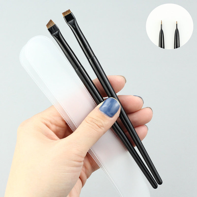 Super Thin Black Makeup Brush for Concealer and Face Application