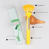Suji Lian New Lotus Synthetic Hair Plastic Soft Angular Blush Makeup Brush for Face and Foundation