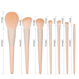 Beginner's for Naked Pink Full Set Eye Shadow Brush 7pc Soft Bristles Cosmetic Makeup Brush Beauty Tool for Face Makeup