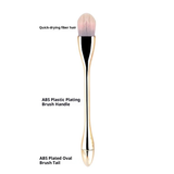 Small Waist Long Rod Foundation Makeup Brush Snake Flat Head Mask Single Pack Traceless and Powder-Eating Makeup Brush Set