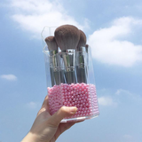 14-Piece Synthetic Hair Makeup Brush Set for Beginners Includes Loose Powder Eye Shadow Blush Highlights Face