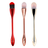 Small Waist Long Rod Foundation Makeup Brush Snake Flat Head Mask Single Pack Traceless and Powder-Eating Makeup Brush Set