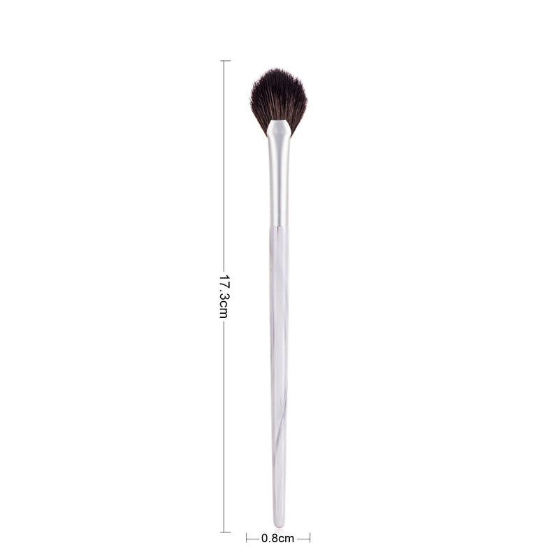Single Brush Fan Marble Highlight Makeup Tools