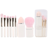 New Portable Mini Retractable 8-in-1 Makeup Brush Set 8pcs Face Eye Shadow and Blush Brushes