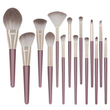 Beauty Tools Makeup Brush Set with Wooden Handle Includes Foundation Eye Shadow Lip Brush for Face Powder Paint Application