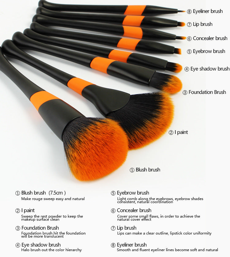 Best Selling Baseball Makeup Brush Set Handmade with Human Hair for Professional Makeup Application