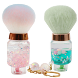 Large Transparent Single Nail Powder Dust Makeup Brush Loose Paint Beauty Tool with Mushroom Head for Face