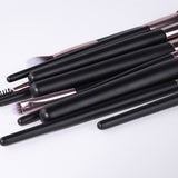 New Research and Development 12pcs Black Wood Handle Private Label Professional Makeup Brush Set