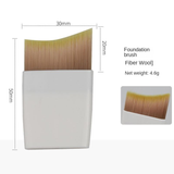 Single Portable Cangzhou Face Cosmetic Brush Powder Flat Head Month Toothbrush Ultra-thin Seamless Foundation Brush Mini