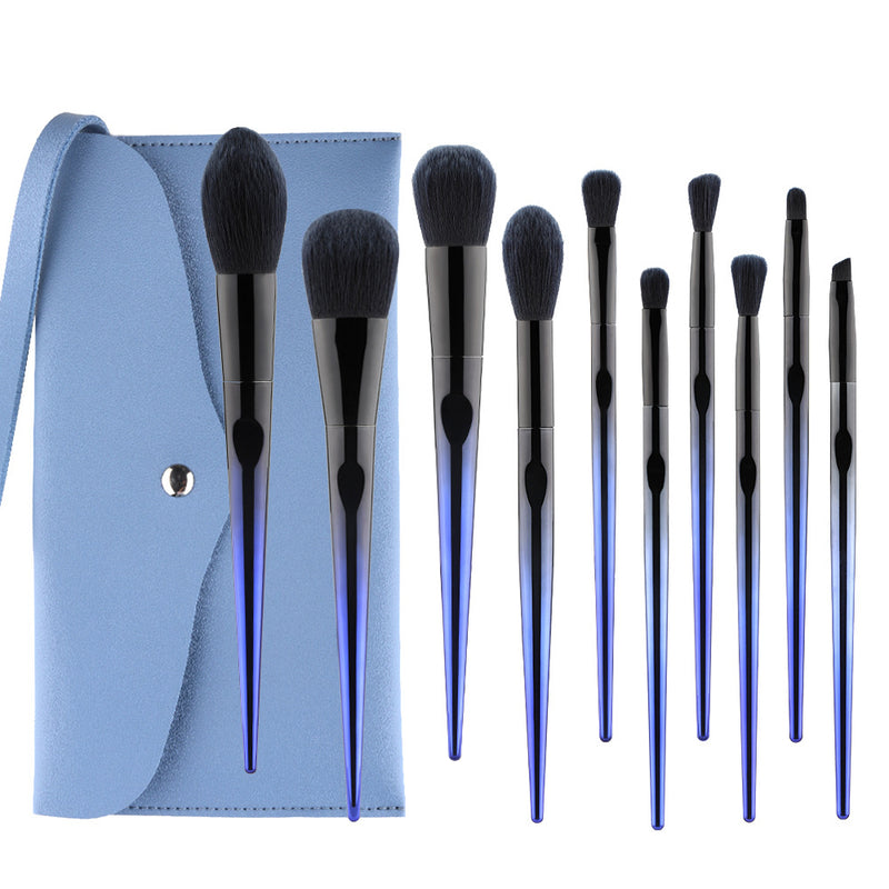 Blue Thumb Super Soft Microcrystal Makeup Brush Set with Bag