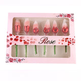 High Quality Rose Style Wholesale 6pcs Makeup Brush Set