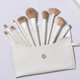 Makeup Brush Set-10-Piece Face Brush Set with Synthetic Hair Angular Blush Brushes Full Set Beauty Tools Wholesale