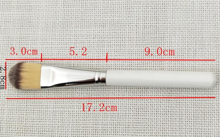 Nylon Hair Cosmetic Makeup Tool Facial Mask Applicator Brush Diy Silicone Face Mask Brush 1piece Fan Brush Wood MOQ 50 White
