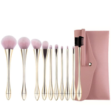 Pink Makeup Brush Set 10 Beauty Tools for Face Synthetic Hair Full Set of Small Waist for Amazon Net Red Explosion
