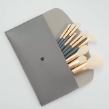 Markina Small Purple Sweet Potato 9-Piece Makeup Brush Set Soft Synthetic Hair for Eye Shadow Concealer Foundation Plastic