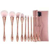 Pink Makeup Brush Set 10 Beauty Tools for Face Synthetic Hair Full Set of Small Waist for Amazon Net Red Explosion