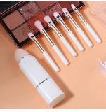 New Portable Mini Retractable 8-in-1 Makeup Brush Set 8pcs Face Eye Shadow and Blush Brushes