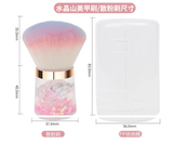 Advanced Beauty Makeup Brush Portable Large Nail Powder Dust Brush with Spot Pink Hair Synthetic Hair Tool