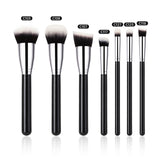40-piece hot-selling makeup brush set, black and silver, animal hair, foundation brush, eyeshadow brush, full set of brushes, foundation liquid